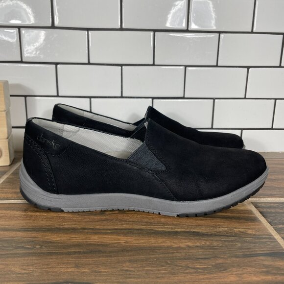 Dansko Laraine Womens Size EU 40 Shoes Black Waterproof Nubuck Casual Slip On - Picture 5 of 15